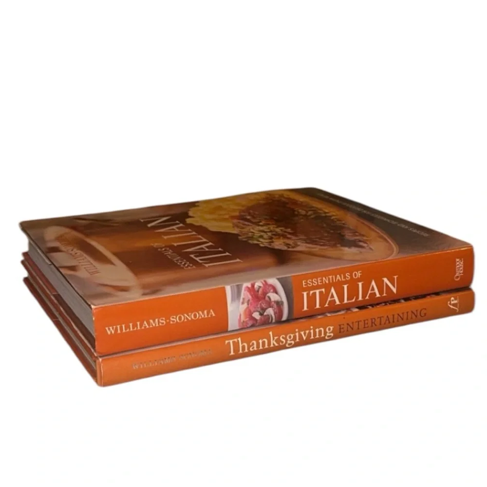 Bundle‎ of 2 Williams & Sonoma Kitchen Cook Books Decorative Coffee Table Books